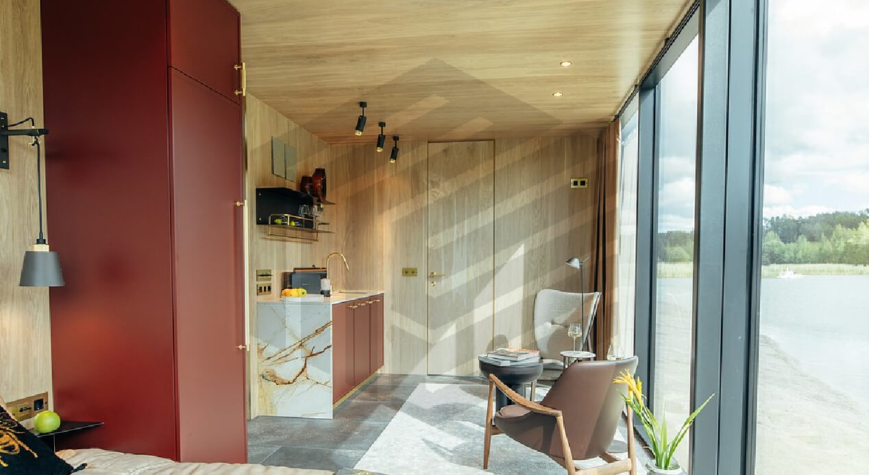 Modecon Mirrage tiny home ibiza-kitchen